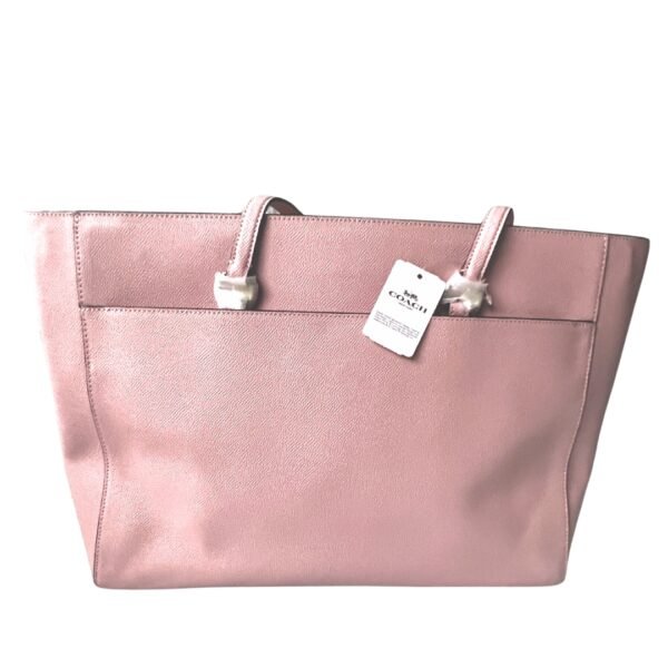 COACH Aurora Leather Tote Bag Pink